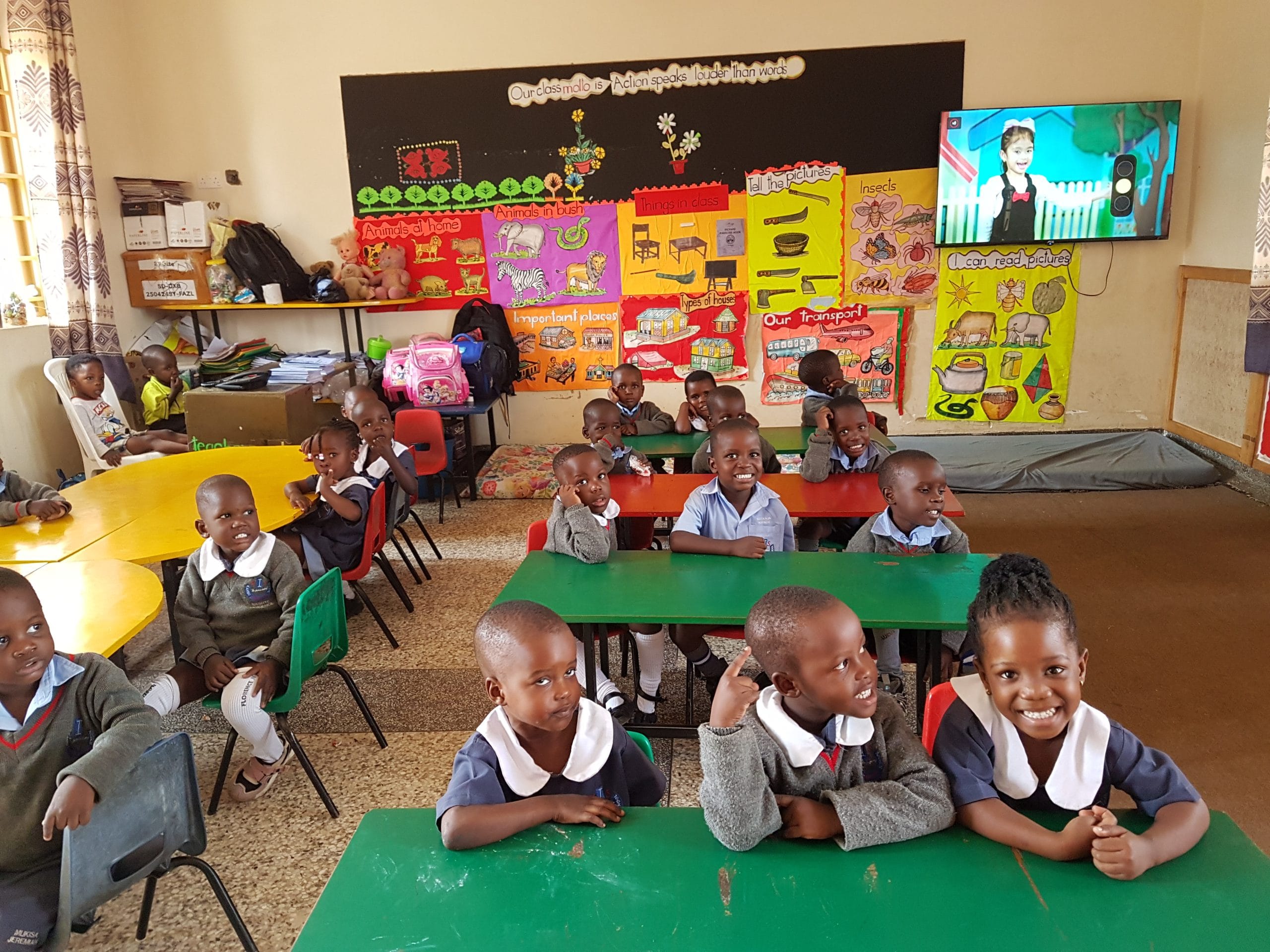 Karibu Annex learners in class